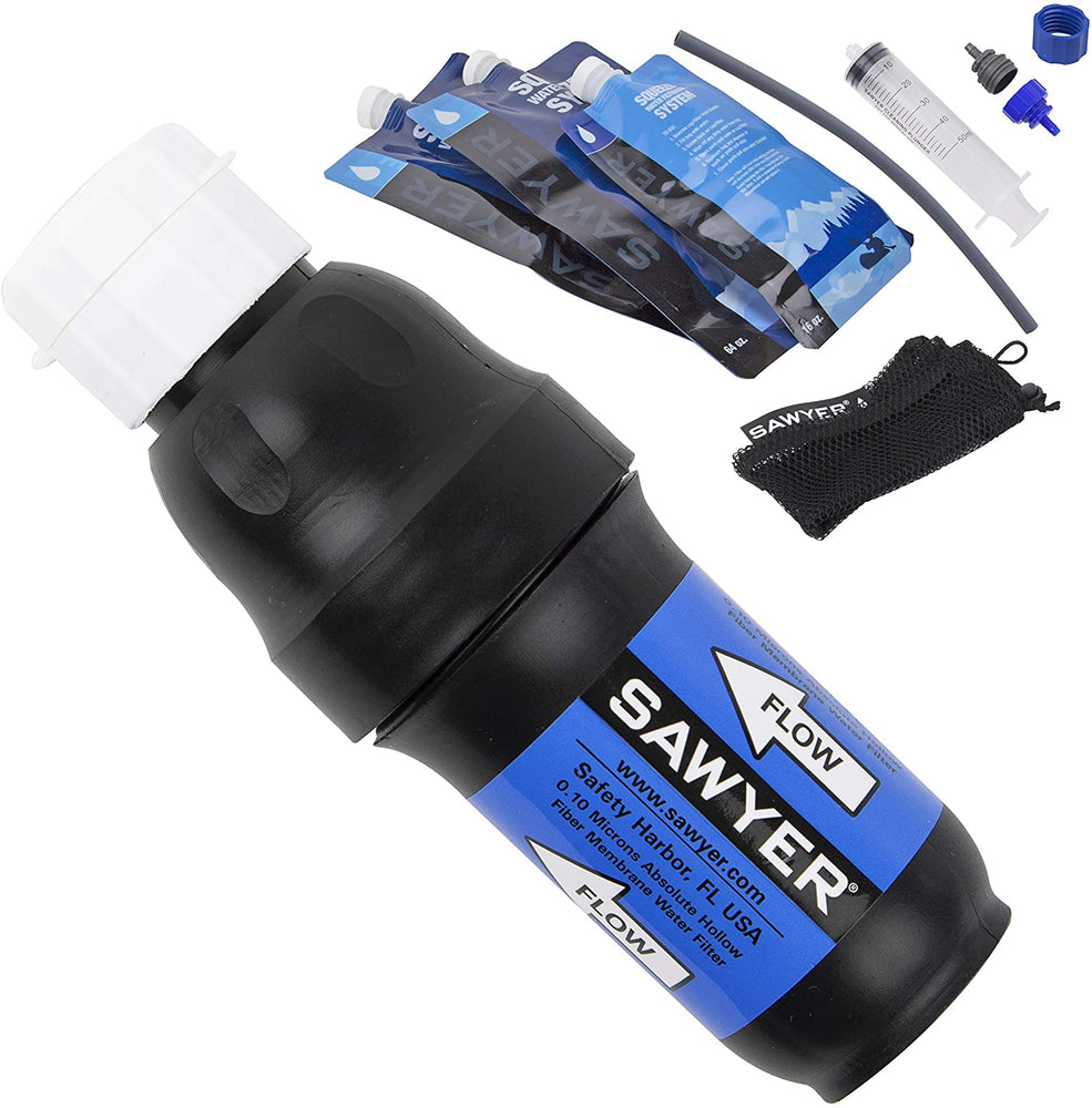 New Sawyer Products SP131 Squeeze Water Filtration System with Three Pouches