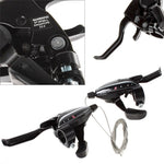 New SHIMANO ST-EF65 Shift/Brake Set 3x8 Speed Black