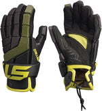 New STX Youth Stallion 100 Lacrosse Gloves Medium 12 Inch Black/Yellow