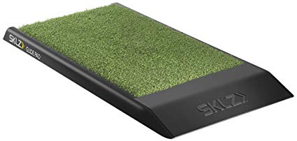 New SKLZ Glide Pad Divot Simulator Golf Mat Natural Turf Movement Mat Green/Gray