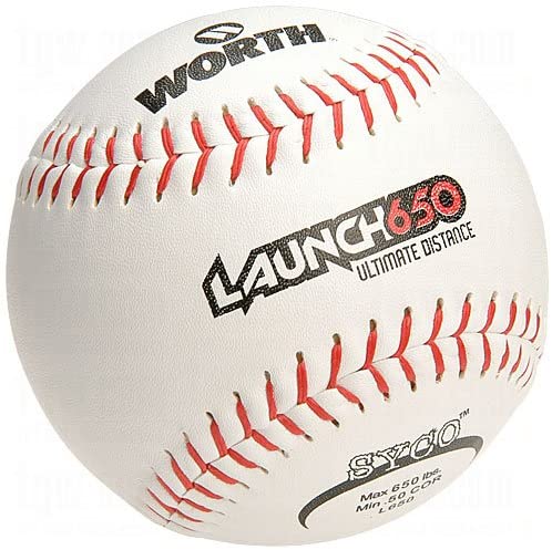 New Worth Launch 650 Ultimate Distance Slow Pitch Softballs 12 Ball Pack