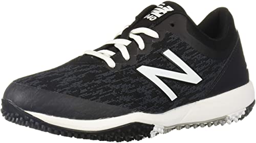 New New Balance Men's 4040 V5 Turf Baseball Shoe Black/White Size 13 2E