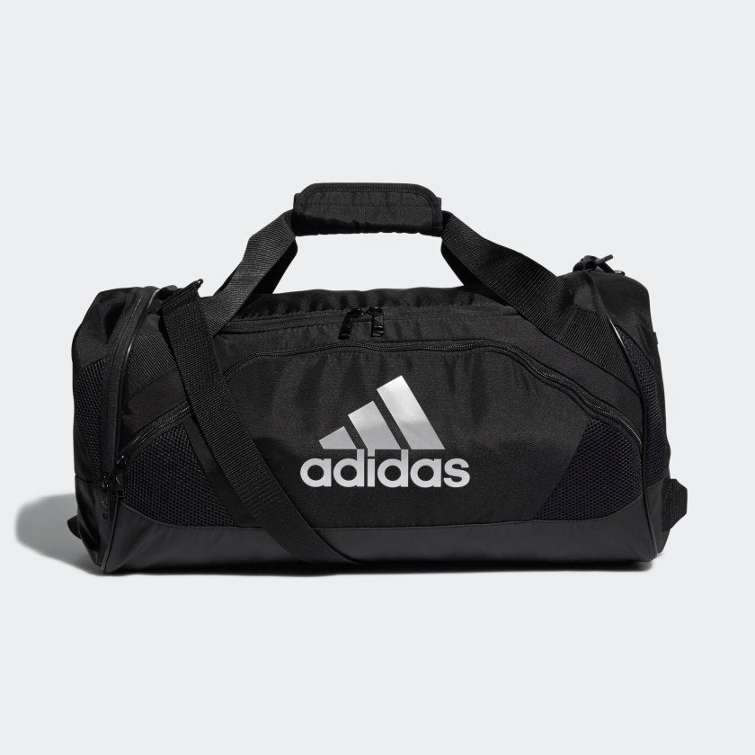 New adidas Team Issue II Medium Duffel Bag, One Size, Cosmic White/Black