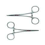 New Eagle Claw Straight and Curved Tip Forceps Kit Stainless Steel