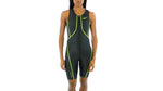 New Nike Womens Size Small Triathlon Tri Unisuit TFSS0075 Gray/Green