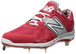 New New Balance Men's 13 L3000LV2 Metal Low Baseball Cleats Red/White/Silver