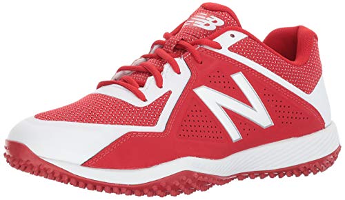 New New Balance Men's T4040v4 Baseball Turf Shoe Red/White Size 11