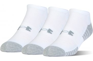 New Under Armour HeatGear Tech 4 Pack Low Cut Socks Med Men's Shoe Size 4-8 1/2
