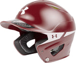 New Under Armour Adult Converge 2-Tone Batting Helmet Maroon/White UABHS-150TT