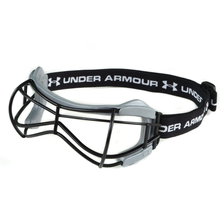 New Under Armour Illusion 2 Women's Lacrosse Goggle Silver/Black OSFA