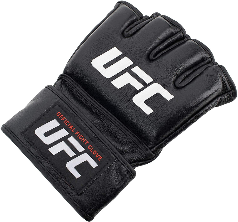 New UFC Official Men's Medium Fight Gloves w/ Wrist and Knuckle Protection Black