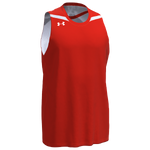 New Other Under Armour Mens Stock Clutch Reversible Basketball Jersey Sm Org/Wht