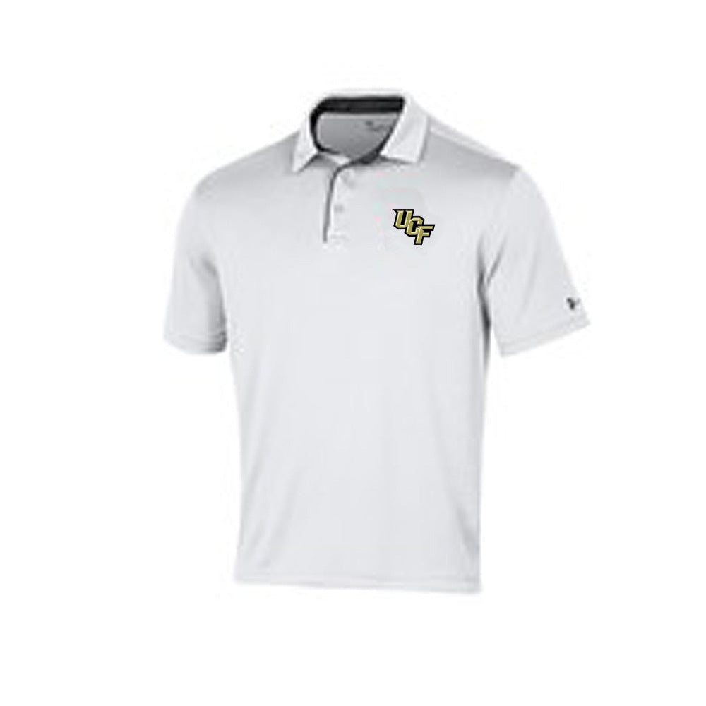 New Under Armour XL White Men's UCF Playoff Short Sleeve Polo