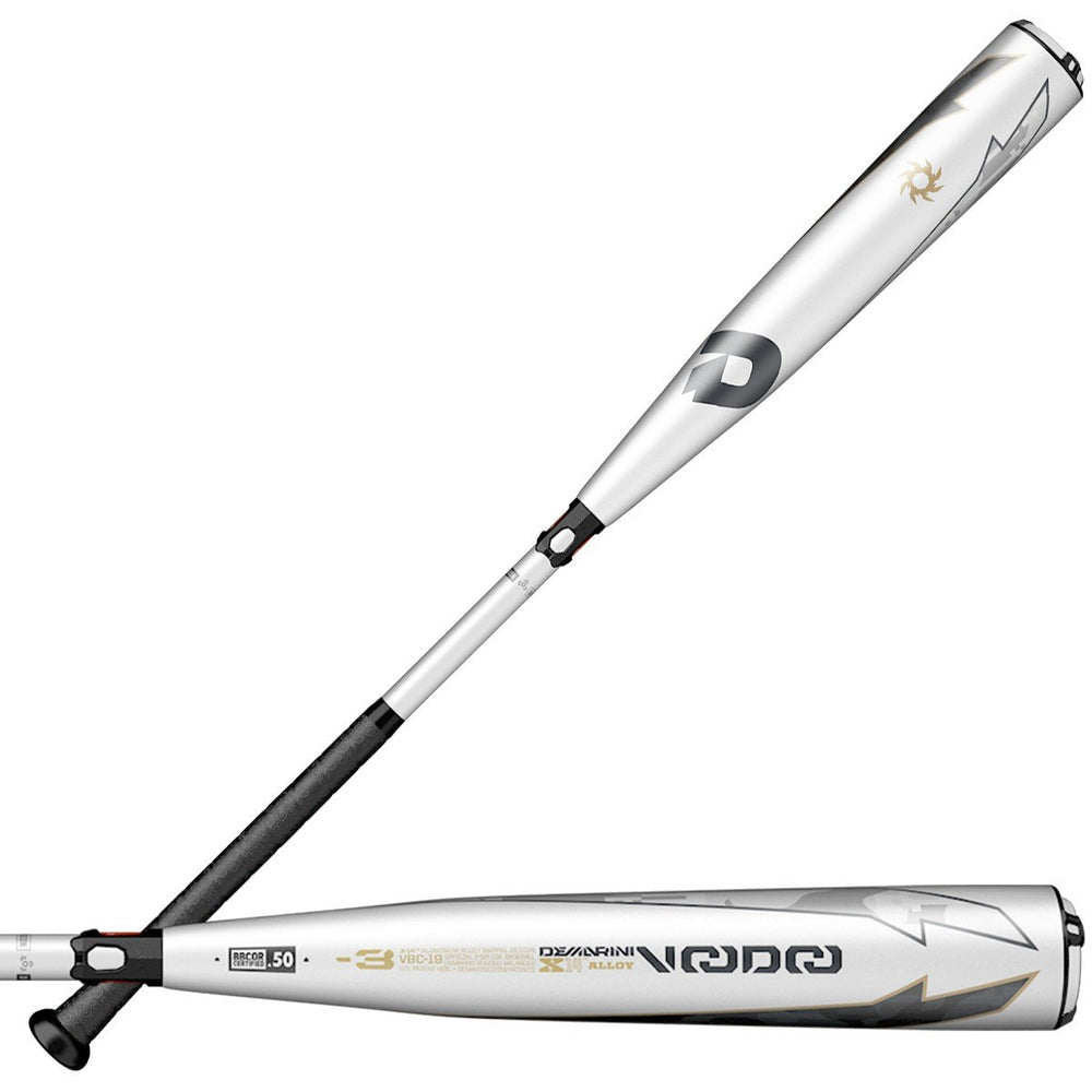 New Demo DeMarini VBC-19 31/28 Voodoo BBCOR Baseball Bat 2 5/8" 2019 White/Blk
