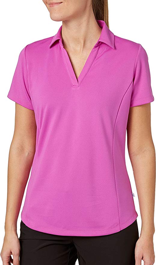 New Lady Hagen Women's New Essentials Golf Polo Pink X-Large