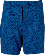 New Lady Hagen Women's Paradise Found Zebra Golf Shorts Size 16 Blue