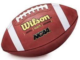 New Wilson 1005 NCAA Leather Football AFCA Brown/White