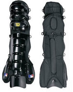 New Pair of West Vest Wilson Umpire Leg Guards 16-17 Black WTA3409