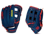 New Wilson A2000 WTA20RB15LEAPR 12.75" Outfield Glove RHT Baseball Blue/Red