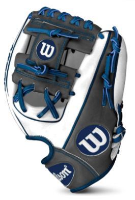 New Wilson A2000 Superskin 11.25" Fastpitch Softball Glove Blue/White RHT