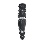 New Wilson Pro Stock Leg Guards 17.5 Inch Black/Silver Lightweight