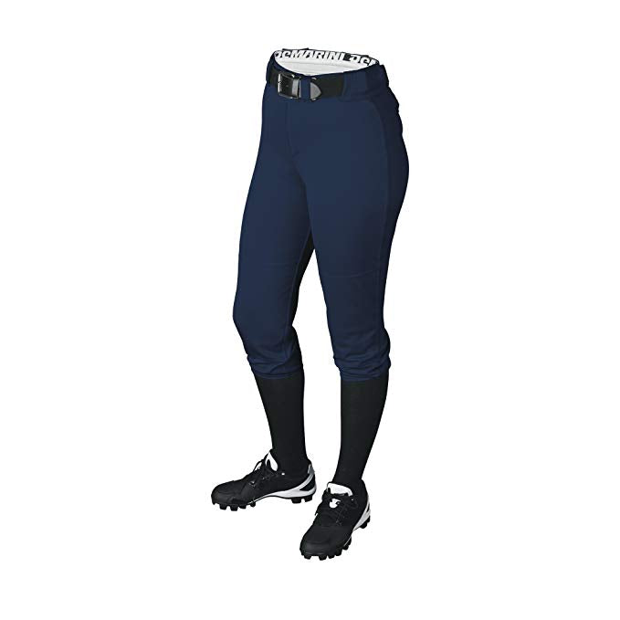 New DeMarini Girls Sleek Pull Up Pant Fastpitch Softball Charcoal Medium WTD4078