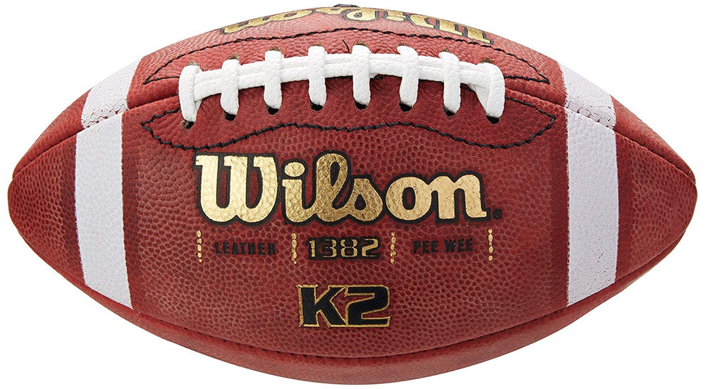 New Wilson NFL Autograph Football Peewee Youth Leather WTF1382 K2