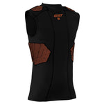 New Wilson Adult Large GST 5-Pad Football Protective Shirt Black/Orange
