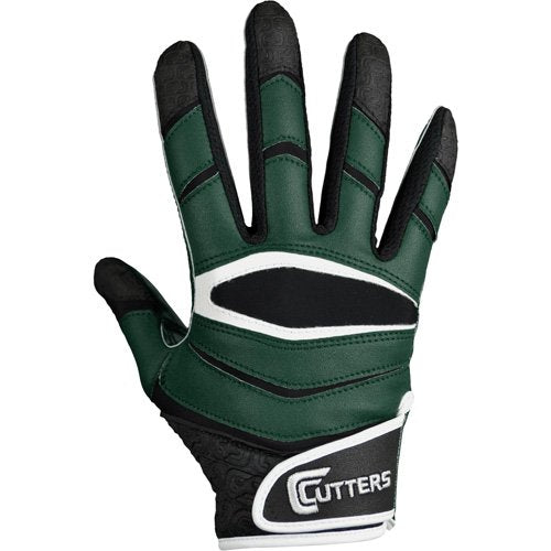 New Cutters Gloves Adult C TACK Revolution Football Gloves Large Green PremierSports