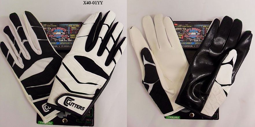 New Cutters X40 C-TACK Revolution Yin Yang Football Gloves XL Black/White