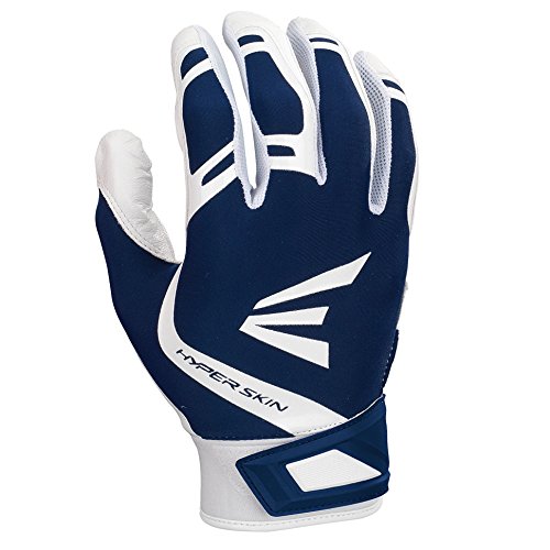 New Easton Women's Zf7 VRS Hyperskin Fastpitch Batting Gloves Navy/White Large