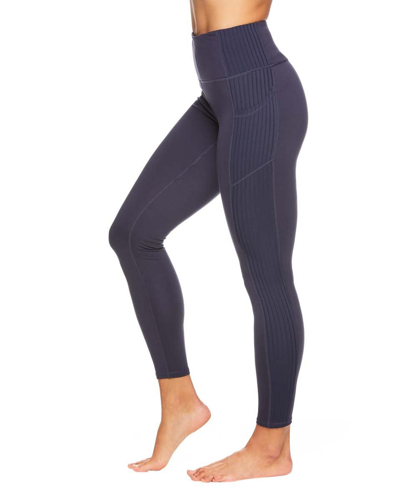 New Gaiam Vibe Rib Mix 7/8 Leggings Blue Large – PremierSports